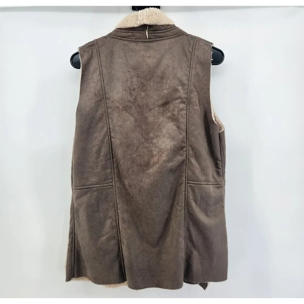 Entro Women's Size Medium‎ Vest with Sherpa Lining